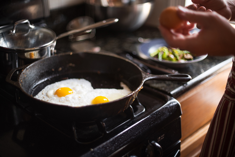 Cook eggs