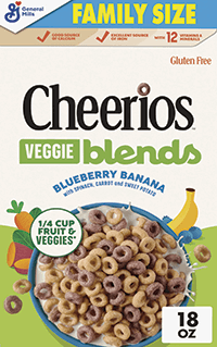 Cheerios Veggie Blends Blueberry Banana
