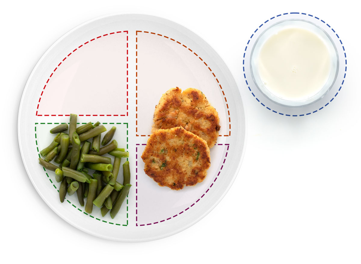 Hambúrgueres de atum (ou salmão) e vagem