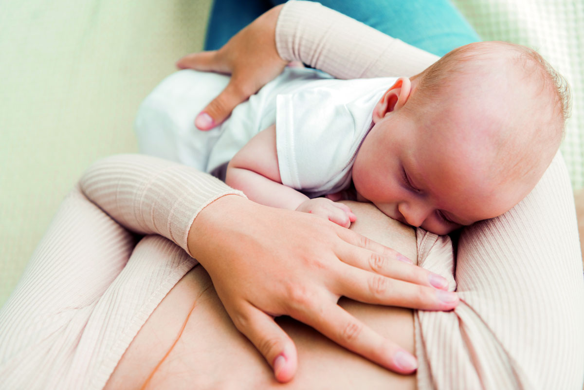 Breast engorgement during breastfeeding