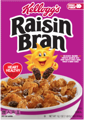Raisin Bran cereal box