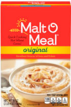 Malt-O-Meal hot cereal box